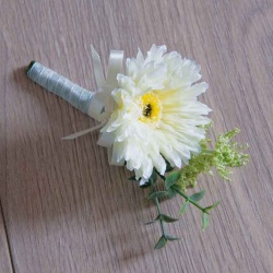 Gerbera Silk Flower Buttonholes